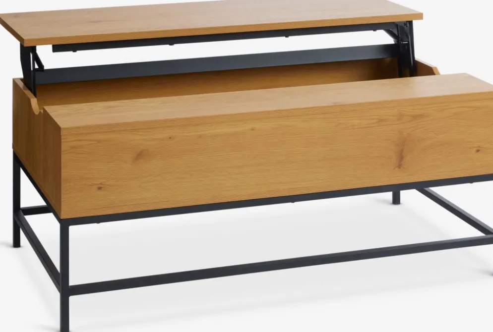 AABENRAAMesa de centro AABENRAA L110 tablero elevable color roble