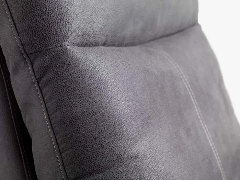 ABILDSKOVSillón reclinable ABILDSKOV eléctrico polipiel gris