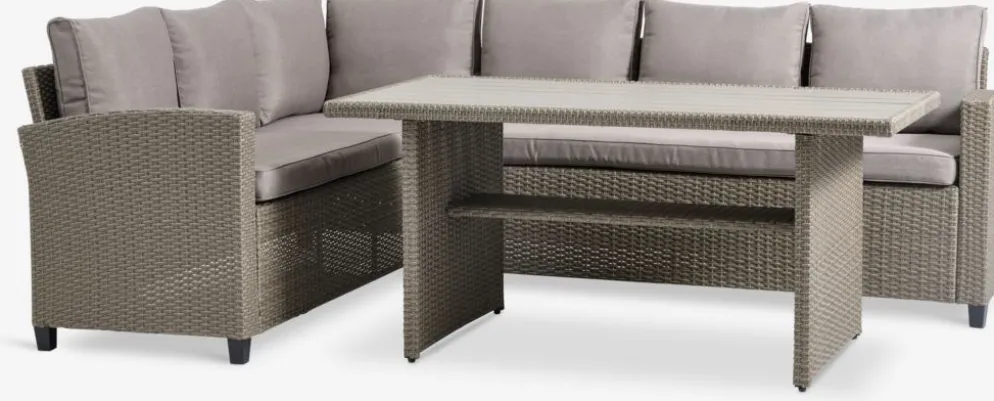 AGERMOSEConjunto muebles jardín AGERMOSE 6 plazas natural