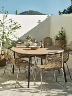 AKTIVENMesa de jardín AKTIVEN Ø118xL118/168 natural