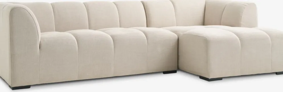 ALLESESofá ALLESE chaise longue derecha tela beis