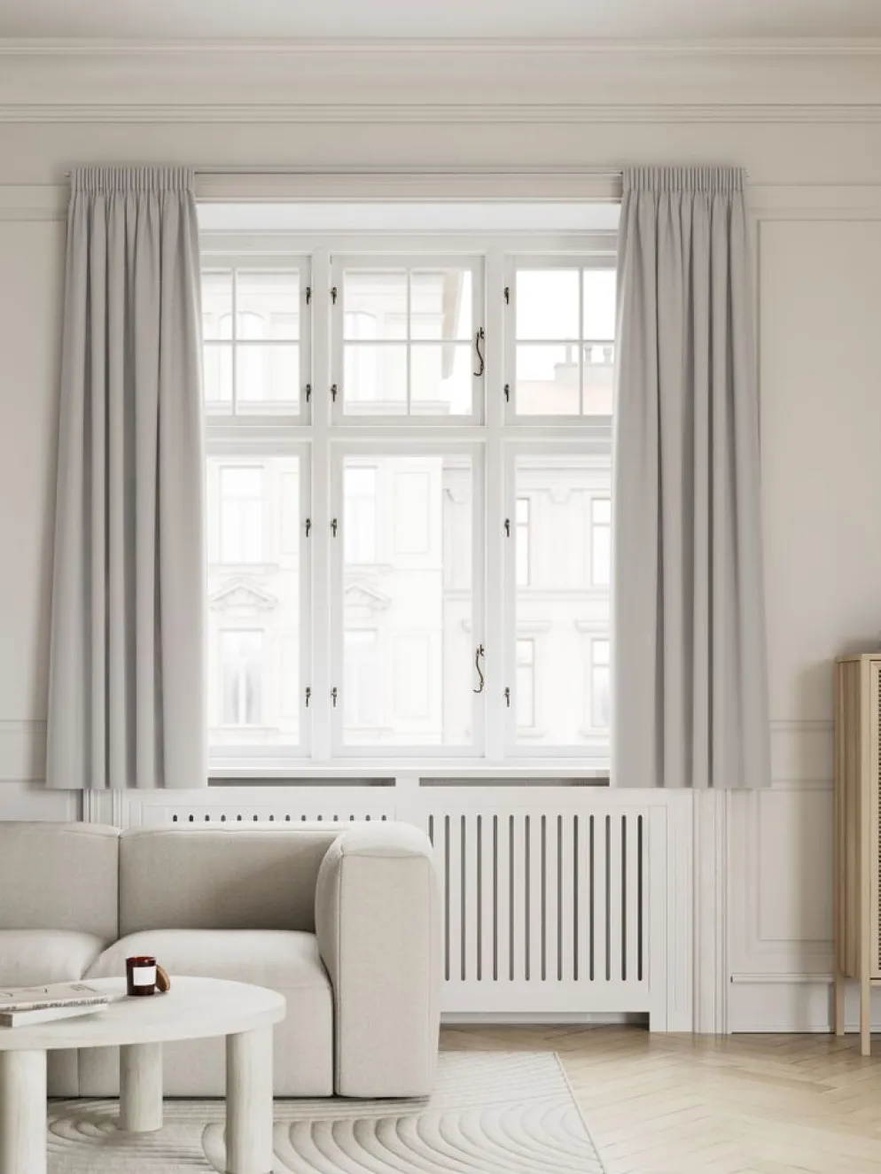 AMUNGENCortina semiopaca AMUNGEN 1x140x175 gris claro