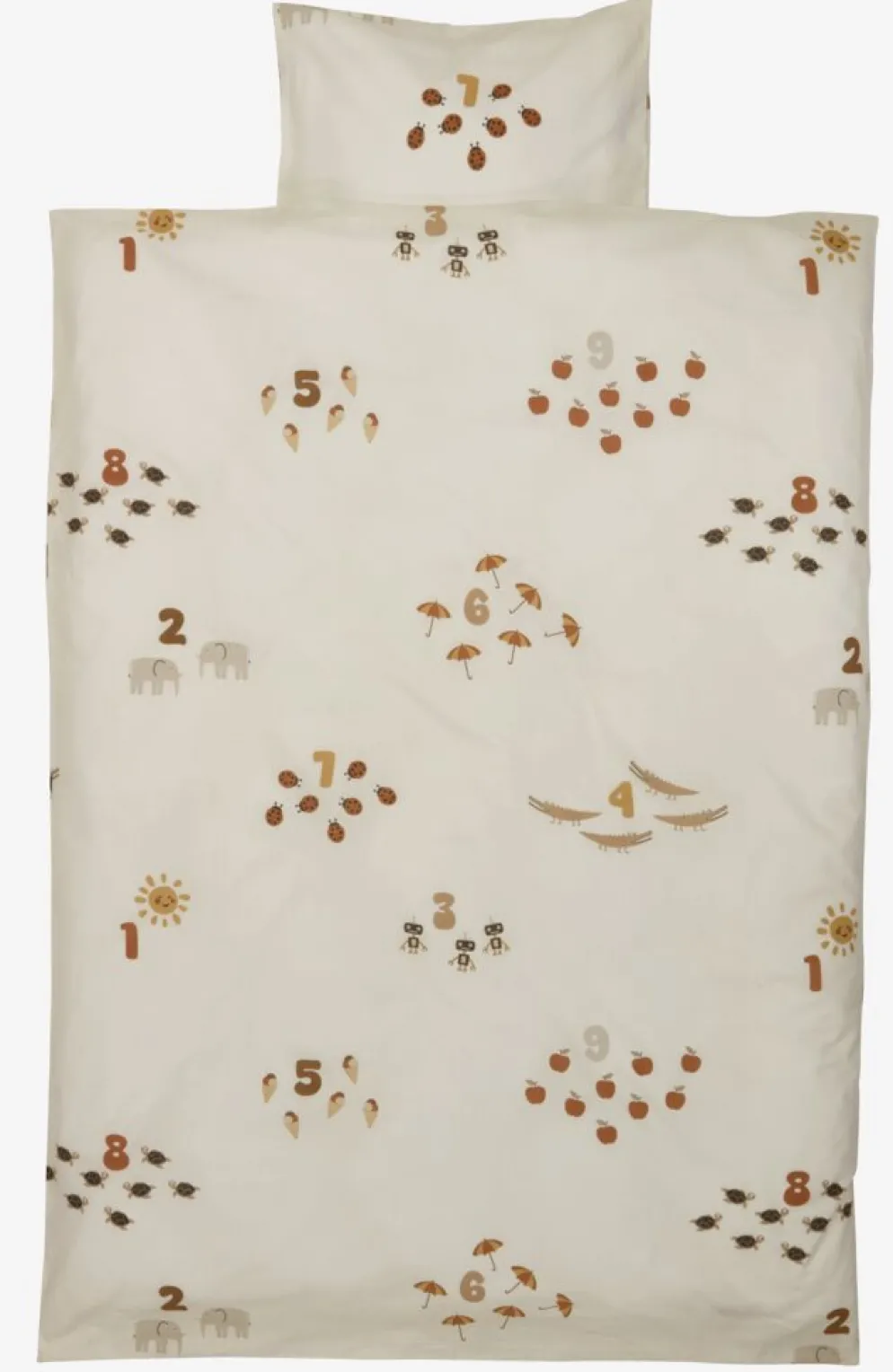 ASTAPLUSJuego funda nórdica para cuna ASTA 100x140 blanco