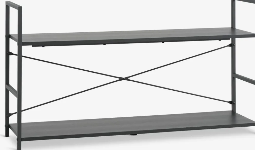 ASTRUPMueble TV ASTRUP 1 estante negro
