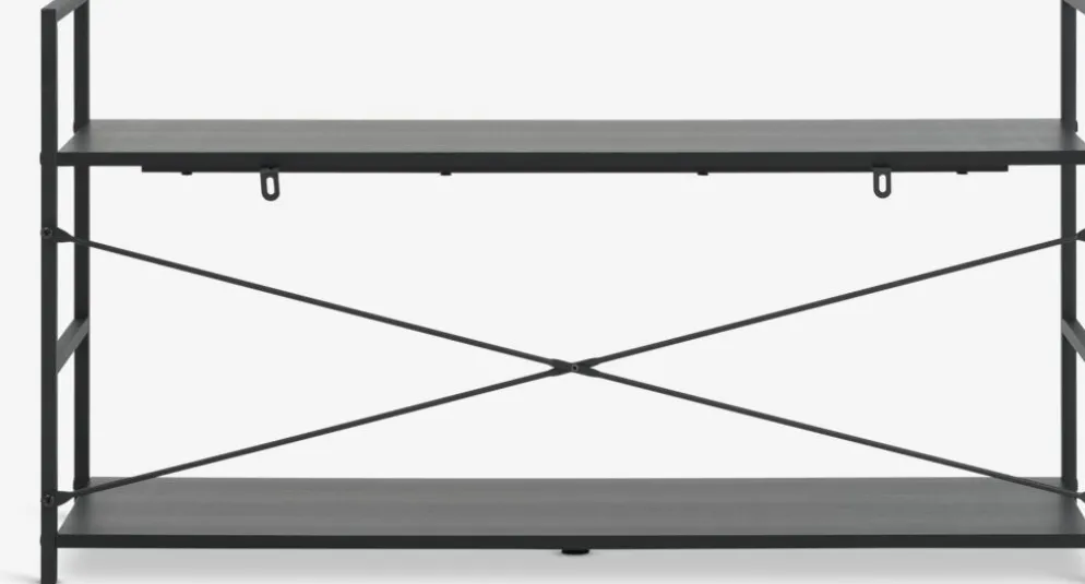 ASTRUPMueble TV ASTRUP 1 estante negro