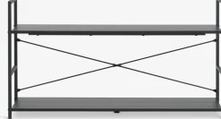 ASTRUPMueble TV ASTRUP 1 estante negro