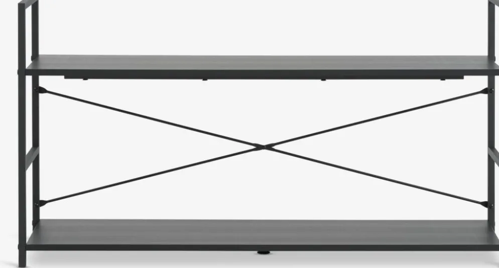 ASTRUPMueble TV ASTRUP 1 estante negro