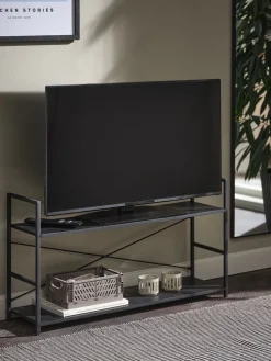 ASTRUPMueble TV ASTRUP 1 estante negro