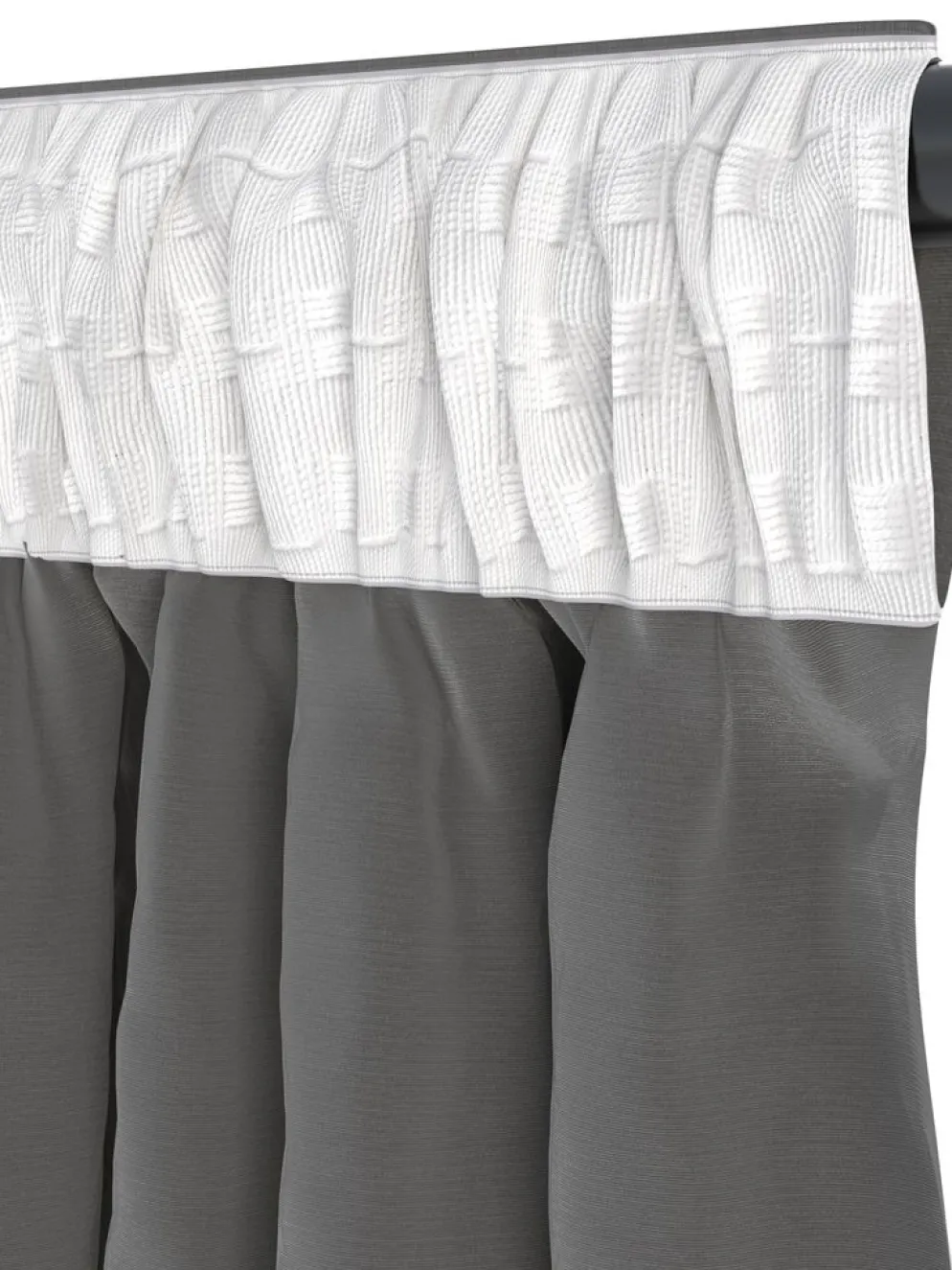 AUSTRACortina AUSTRA 1x140x300 terciopelo gris