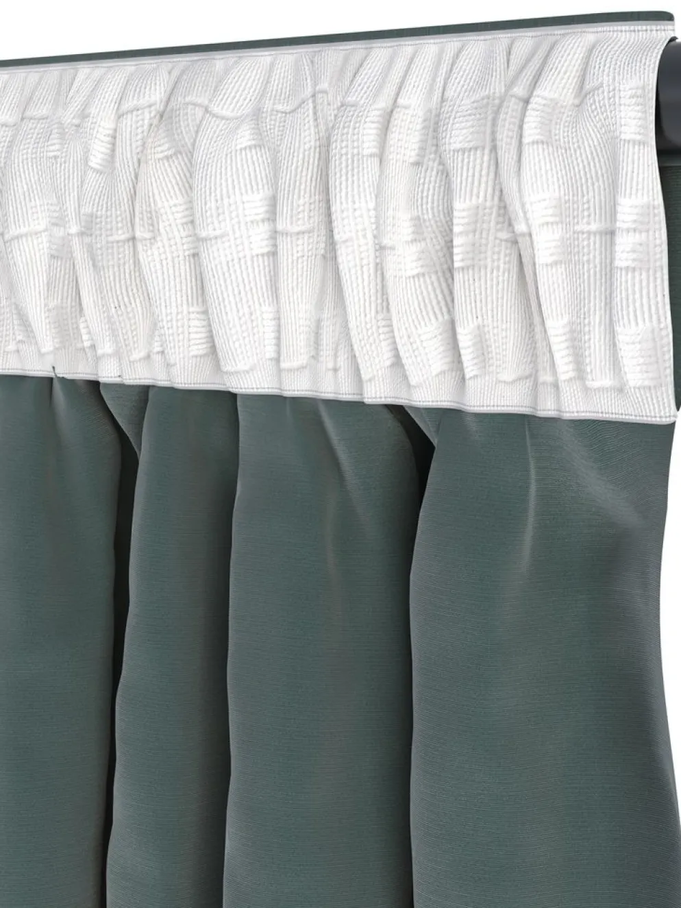 AUSTRACortina AUSTRA 1x140x300 terciopelo verde
