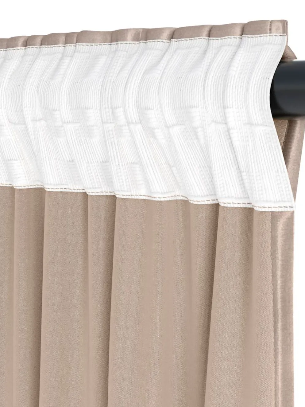 AUSTRACortina AUSTRA 1x140x300 terciopelo topo