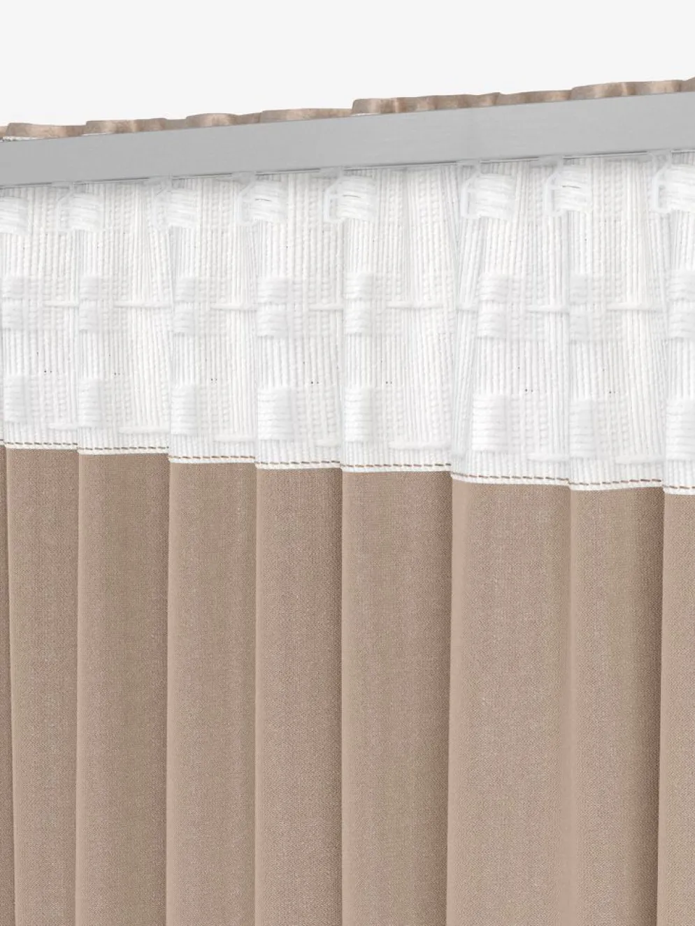 AUSTRACortina AUSTRA 1x140x300 terciopelo topo