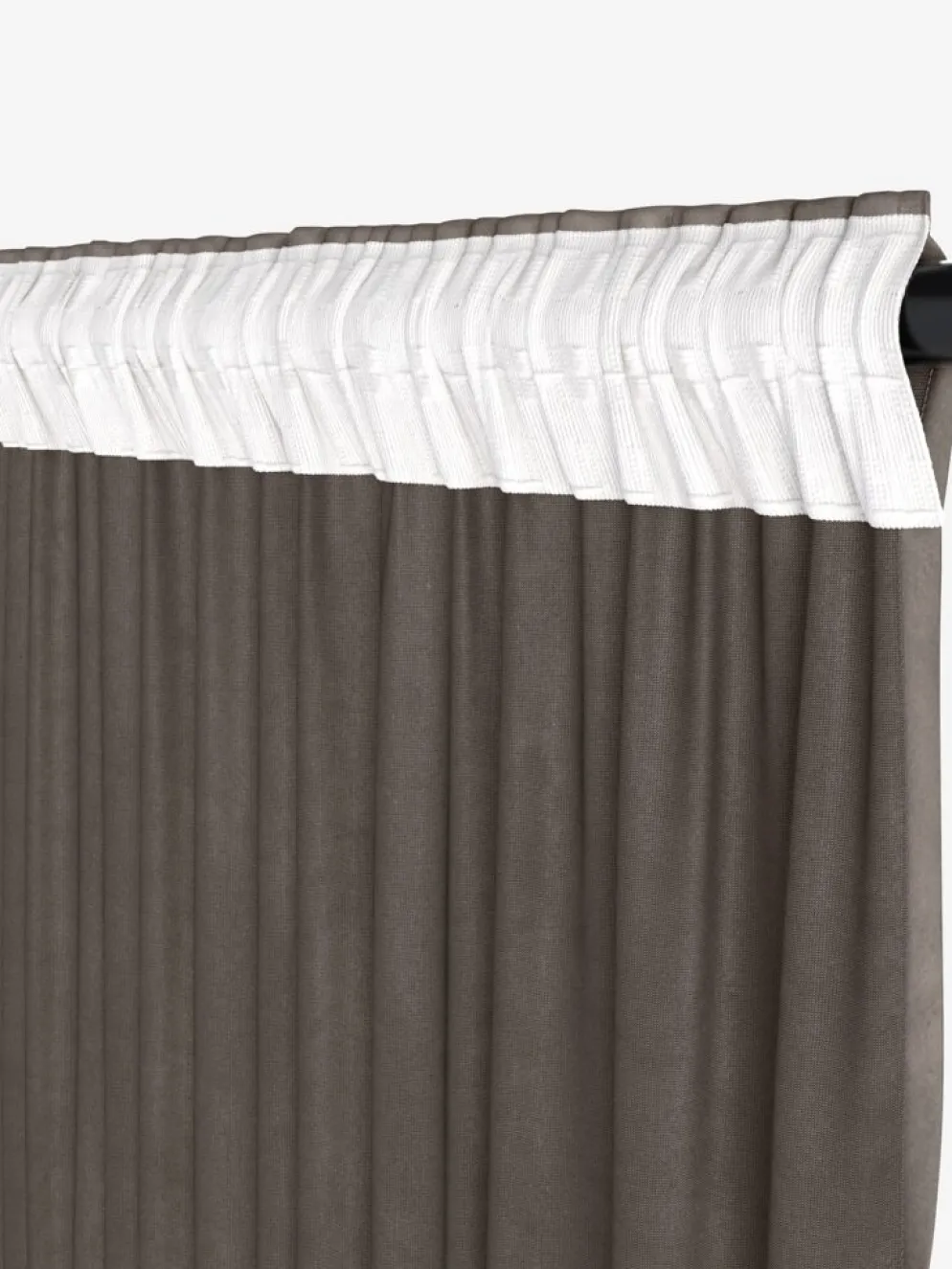AUSTRACortina AUSTRA 1x140x300 terciopelo marrón