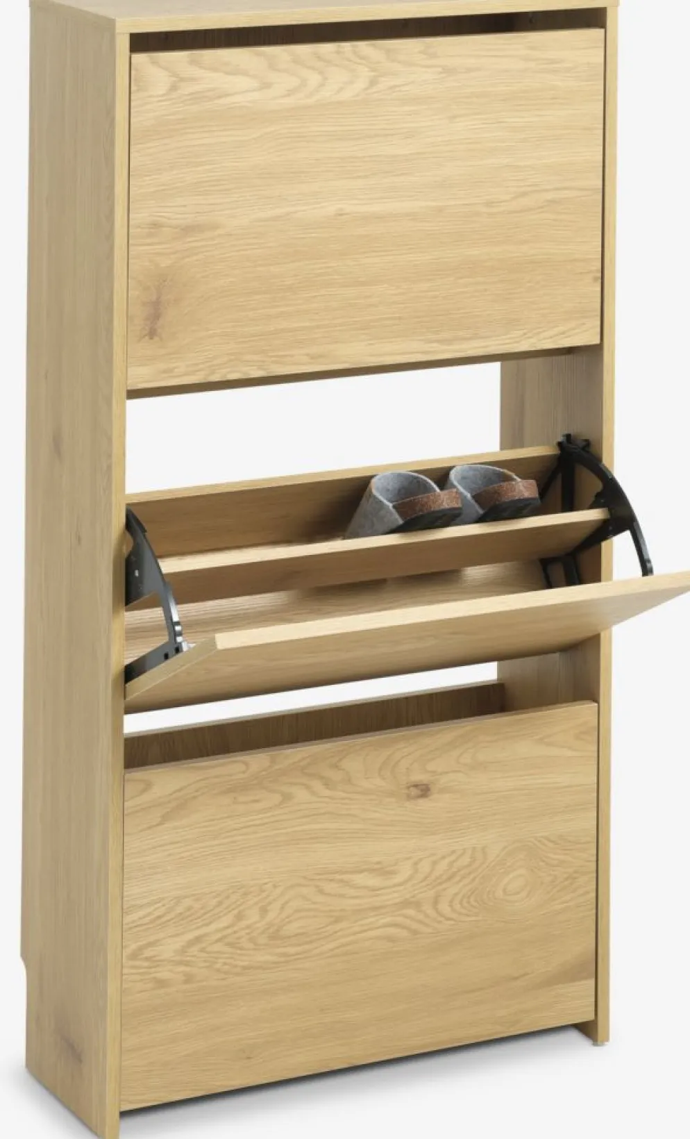 BAKHUSEZapatero BAKHUSE 3 compartimentos color roble cálido