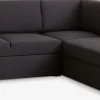 BEDSTEDSofá cama con chaise longue BEDSTED gris