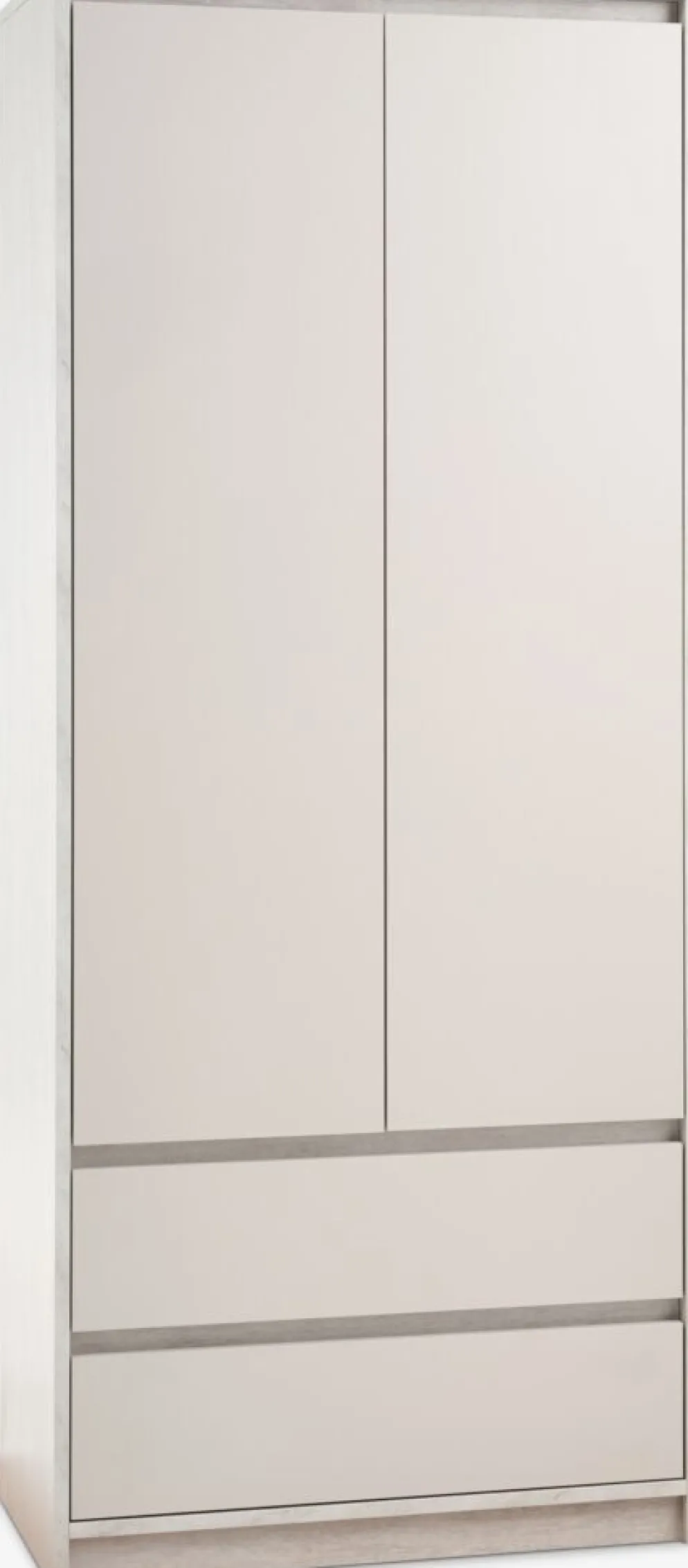 BILLUNDArmario BILLUND 80x193 2 puertas 2 cajones travertino/beis