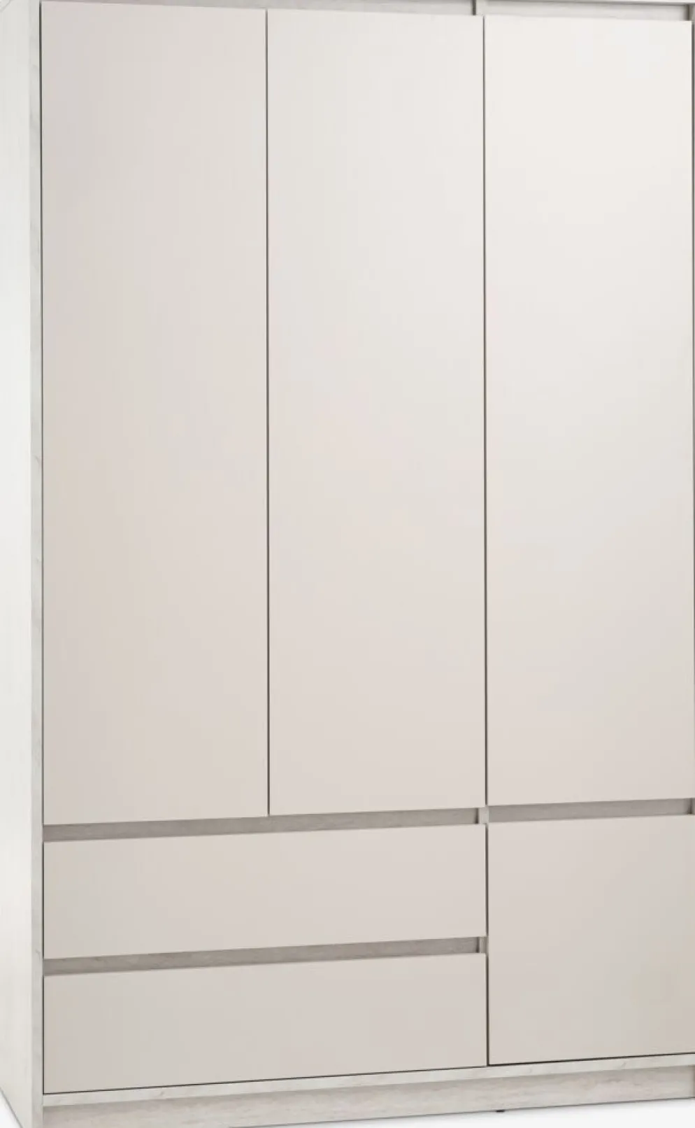 BILLUNDArmario BILLUND 119x193 4 puertas 2 cajones travertino/beis