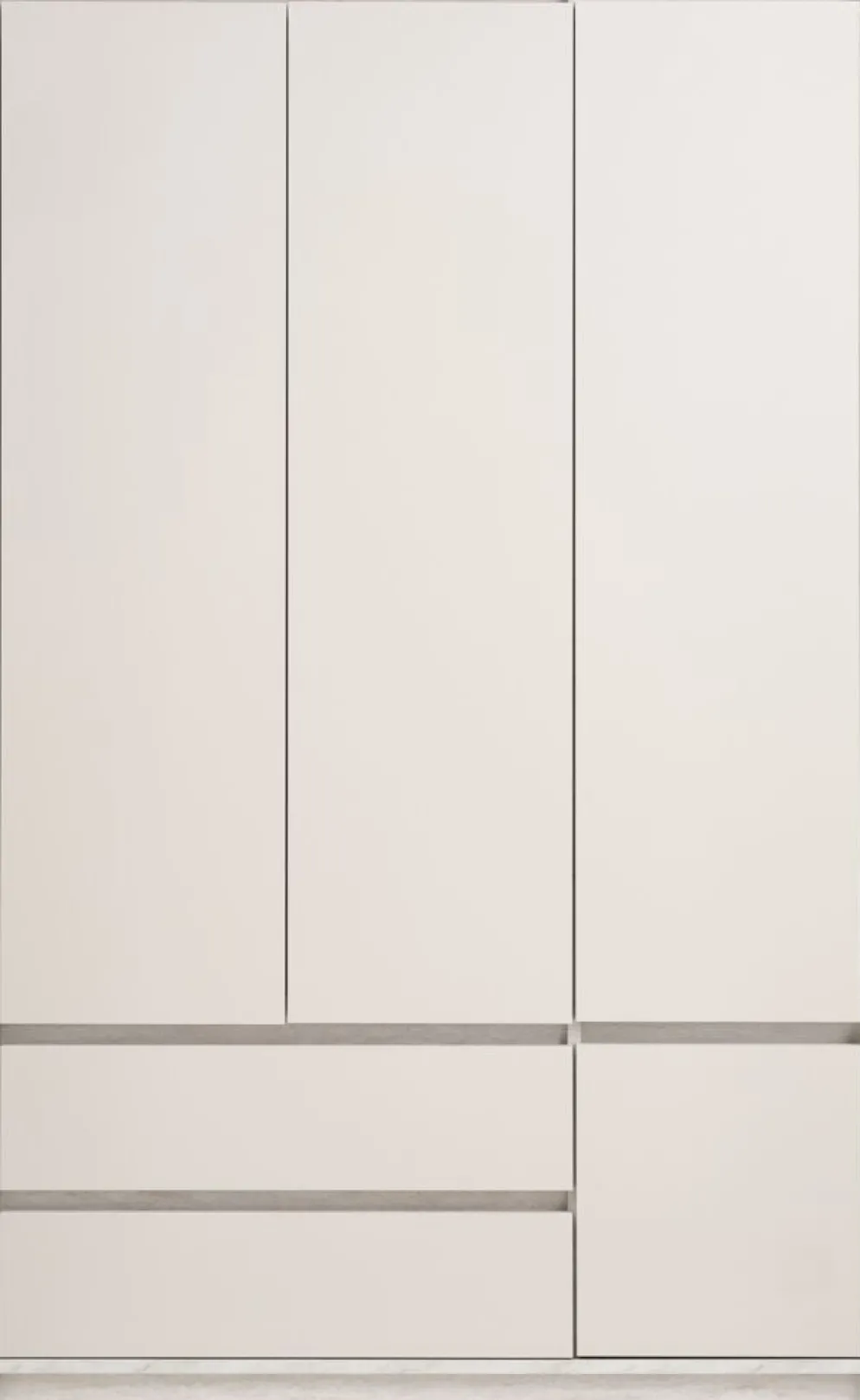 BILLUNDArmario BILLUND 119x193 4 puertas 2 cajones travertino/beis