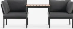 BJORLIConjunto jardín modular BJORLI 2 plazas negro