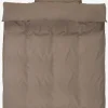 BONNIEBASICJuego funda nórdica microfibra BONNIE 155x220 arena oscuro