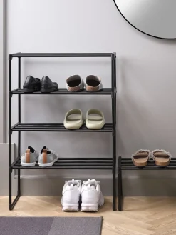 BORNHOLMZapatero BORNHOLM 4 estantes negro
