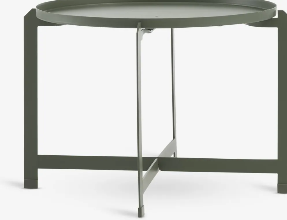 BORREMesa auxiliar BORRE Ø50xA40 verde oliva