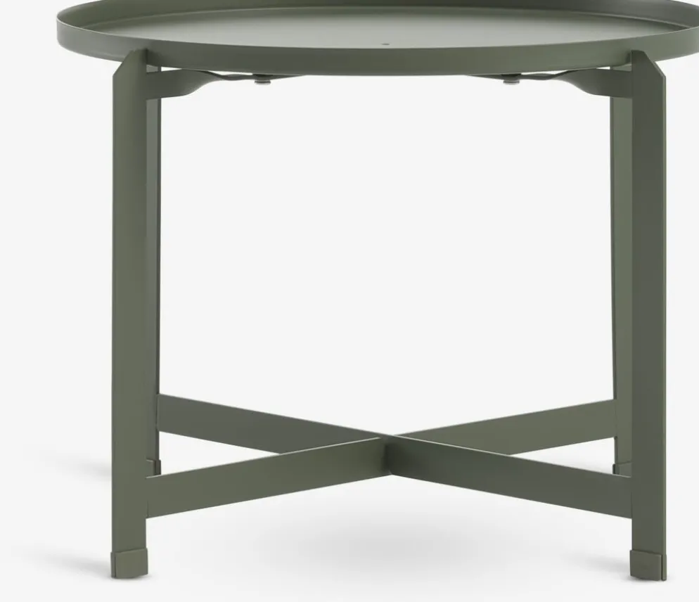 BORREMesa auxiliar BORRE Ø50xA40 verde oliva