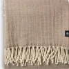 BRUNIAManta de lana BRUNIA 130x170 beis