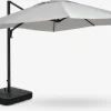 BUBERGSombrilla colgante BUBERG A300xL300 gris claro