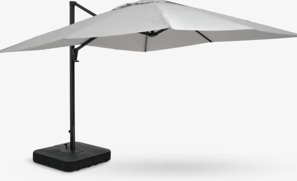 BUBERGSombrilla colgante BUBERG A300xL300 gris claro