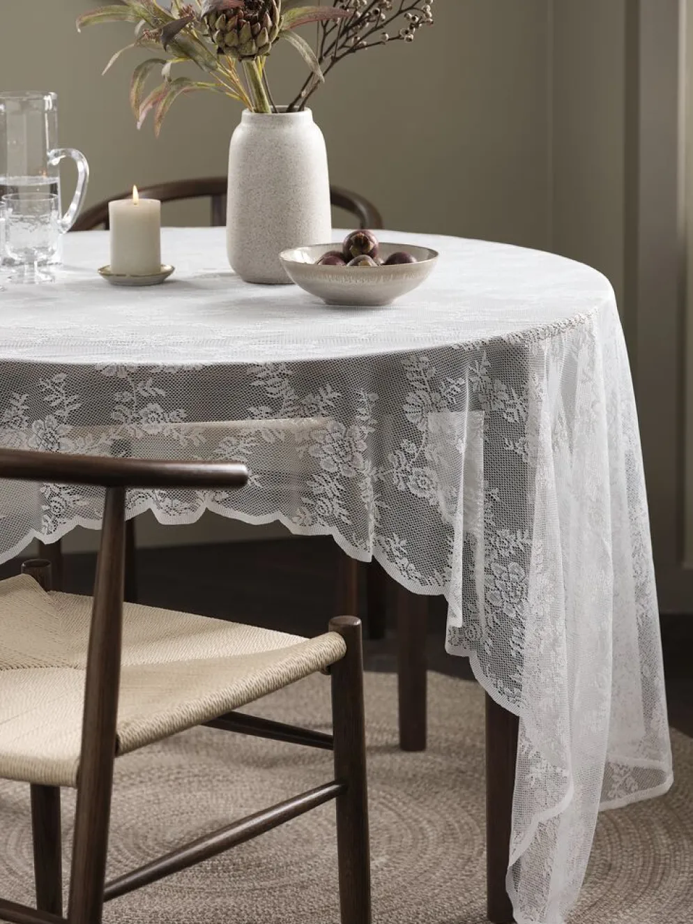 CIKORIAMantel CIKORIA 140x240 blanco