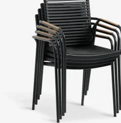 DAGSVAD + NABEMesa FAUSING L190 + 4 sillas NABE negro