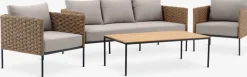 DAMFENNERConjunto muebles jardín DAMFENNER 5 plazas natural