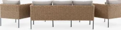 DAMFENNERConjunto muebles jardín DAMFENNER 5 plazas natural