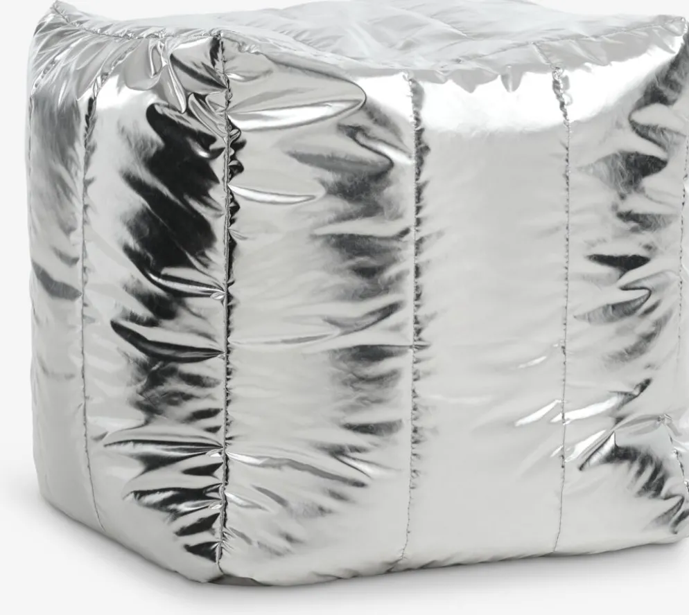 DAVINDEPuf DAVINDE 40x45 plateado