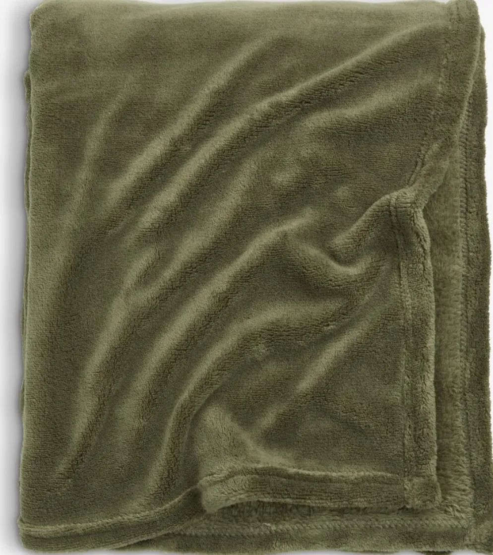 DRAGEHODEManta de forro polar DRAGEHODE 140x200 oliva oscuro