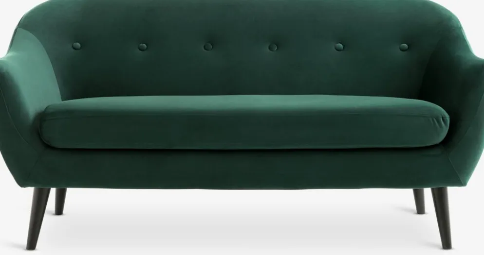 EGEDALSofá EGEDAL 2,5 plazas terciopelo verde