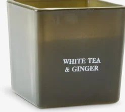 EGONVela aromática EGON A8xL8xA8cm cristal verde oliva