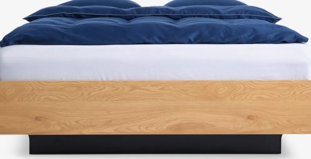 ELLINGEEstructura cama ELLINGE 135x190 almacenaje roble cálido