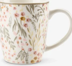 EMILTaza EMIL Ø8xA10cm 35cl con flores