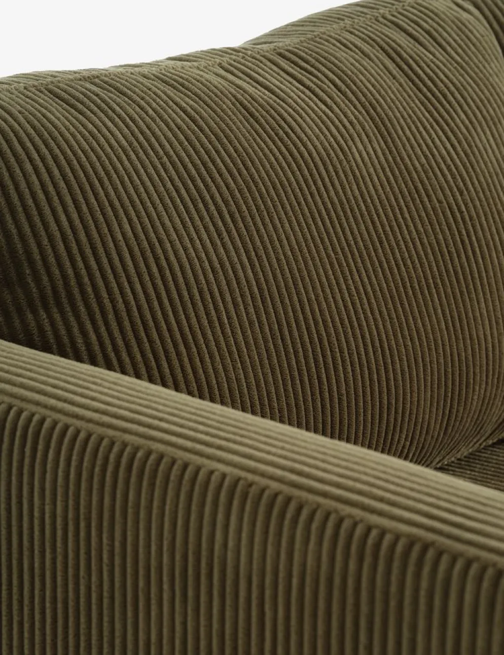 FALSLEVSofá FALSLEV chaise longue pana verde oliva