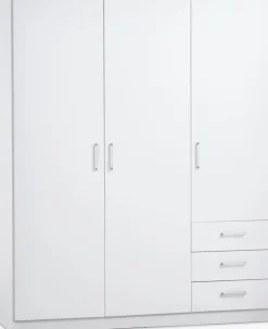 FANDRUPArmario FANDRUP 145x176 3 puertas 3 cajones blanco