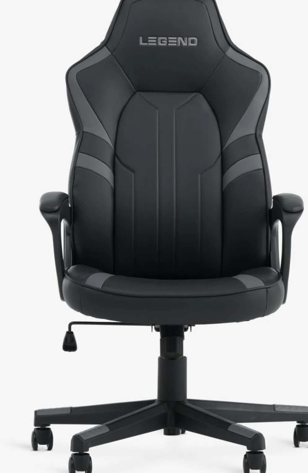 FJELSTEDSilla gaming FJELSTED polipiel negro/gris