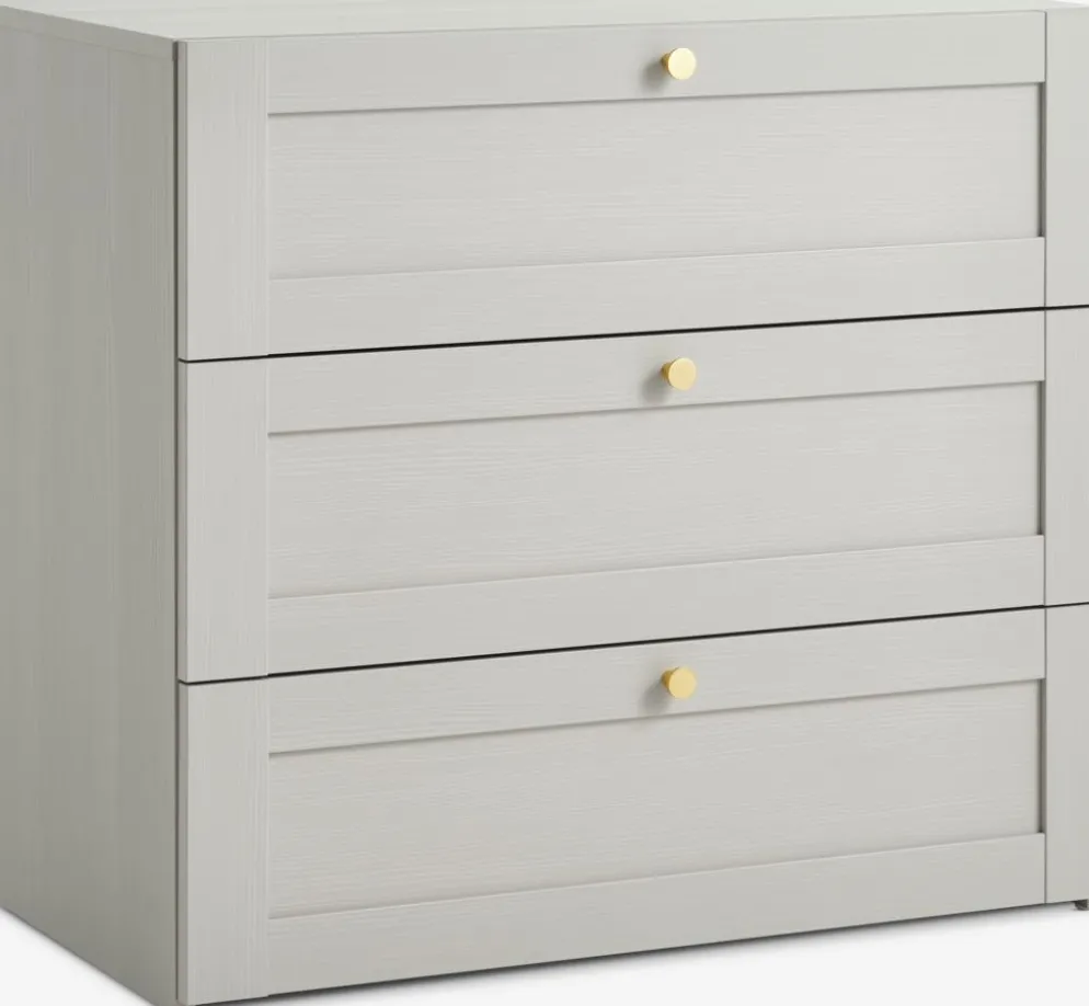 FRAMLEVCómoda FRAMLEV 3 cajones gris