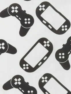GAMINGPLUSJuego funda nórdica GAMING 155x220 negro