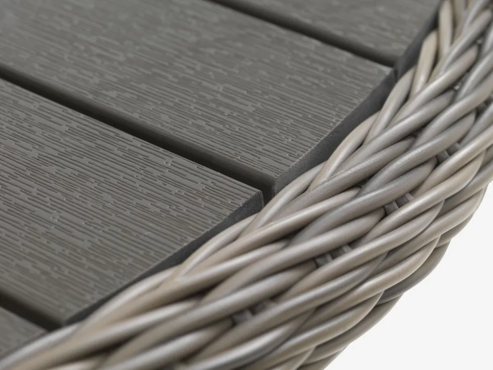 GAMMELBYMesa GAMMELBY Ø130 + 4 sillas GAMMELBY gris