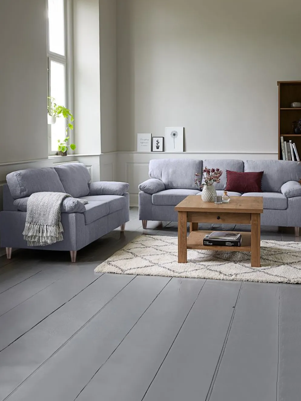 GEDVEDConjunto de sofás GEDVED 2 unidades gris claro