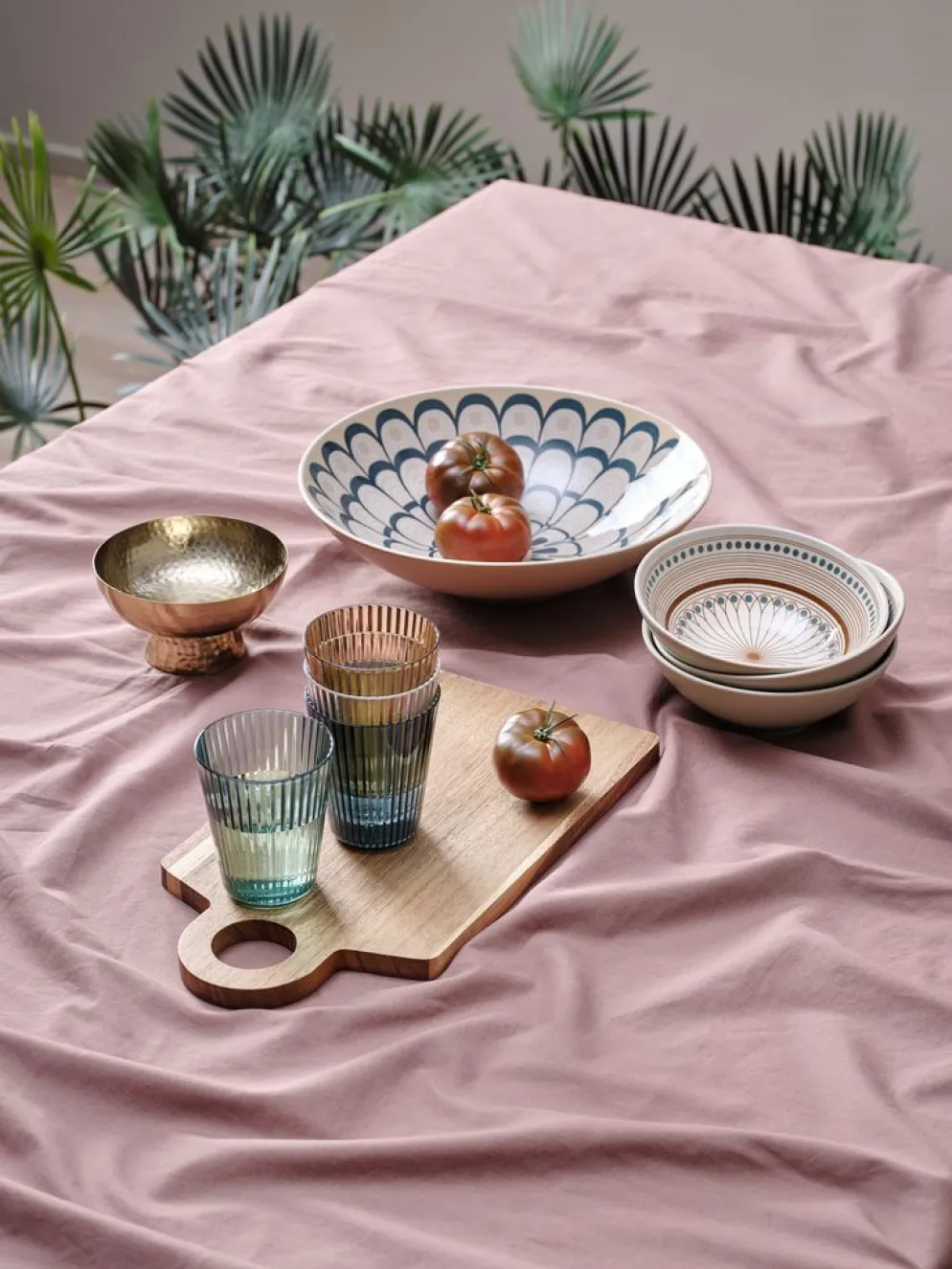 GERLEFVaso de plástico GERLEF Ø9xA10cm 4 unidades variado