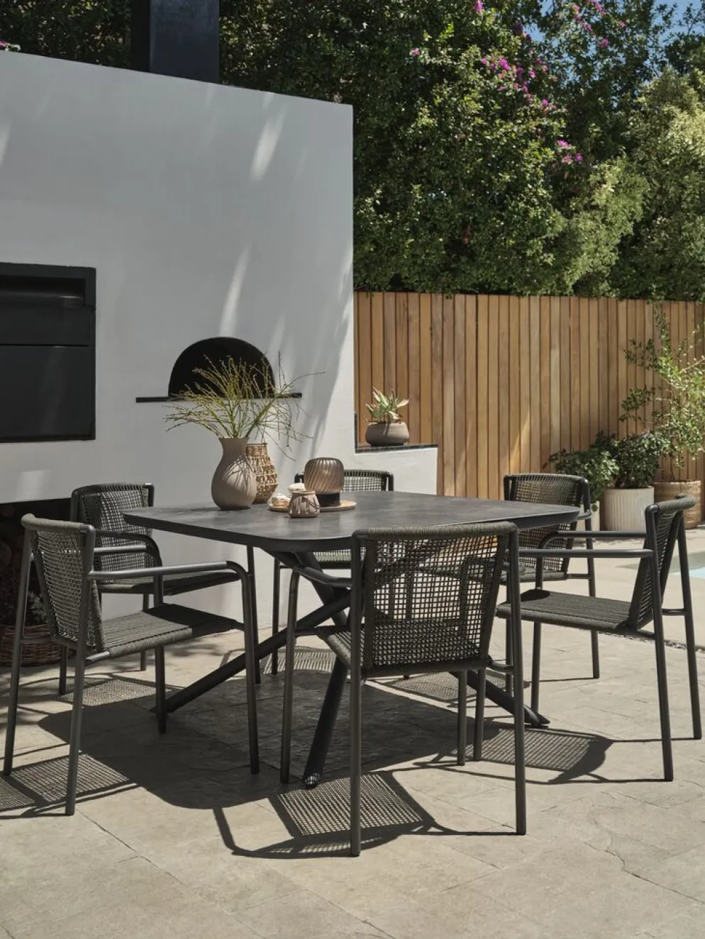 GOTHENBURGMesa de jardín GOTHENBURG A120xL120 gris