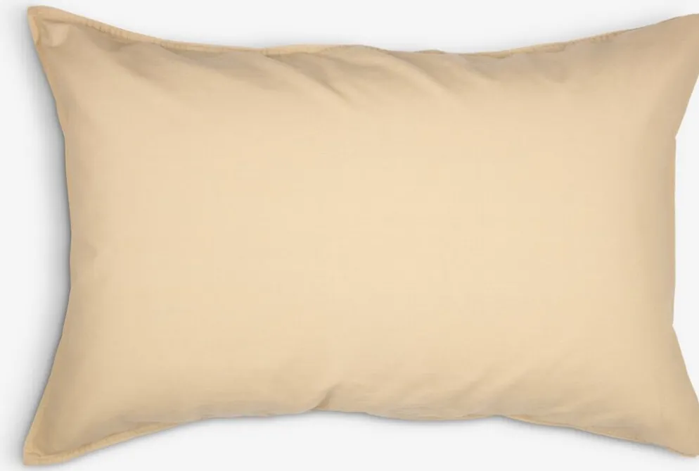 GROGOLDFunda de almohada algodón lavado GRO 50x70/75 caqui pálido